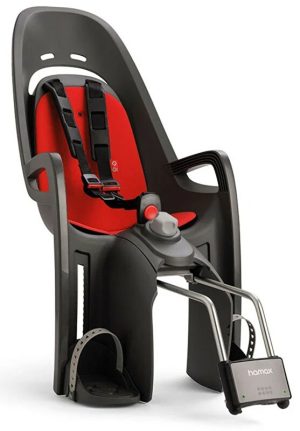 Dziecięce siodełko HAMAX Zenith Relax Szary/Czerwony