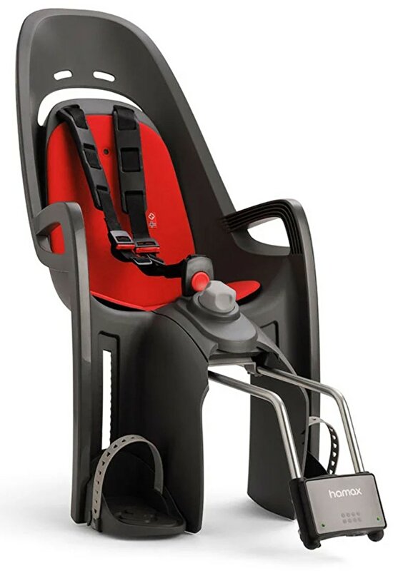 Dziecięce siodełko HAMAX Zenith Relax Szary/Czerwony