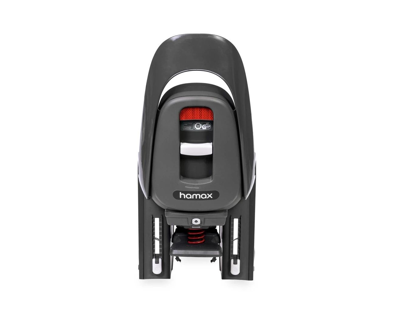 Dziecięce siodełko na bagażnik HAMAX Caress Szary/Czerwony