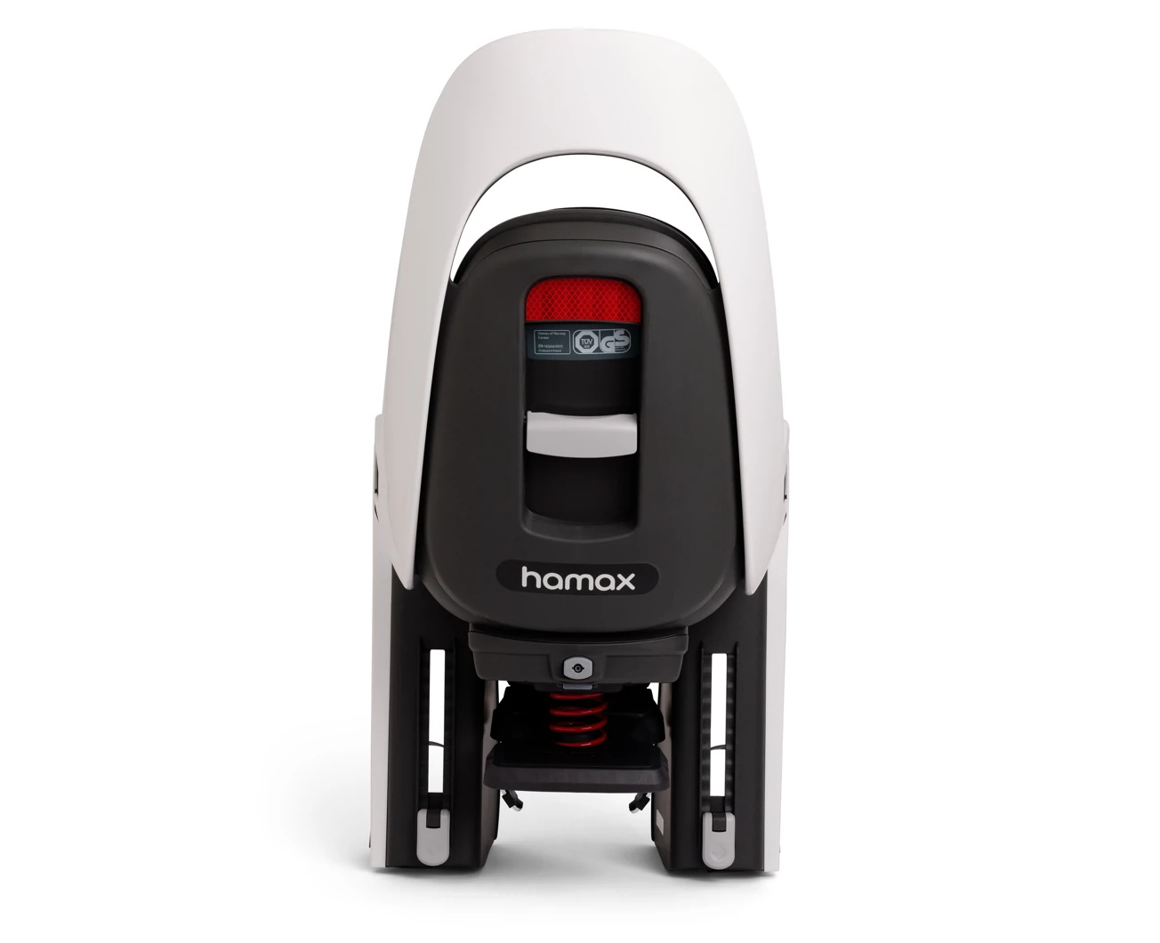 Dziecięce siodełko na bagażnik HAMAX Caress Biały/Czarny